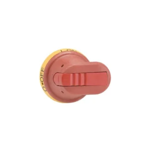 ABB Handle Pistol IP65 6mm Dia 65mm Red/Yellow