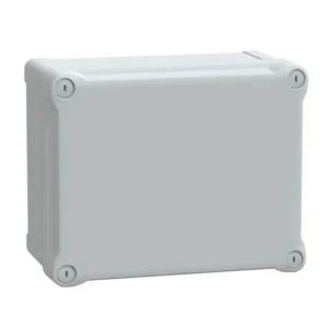 Schneider Electric ABS Box IP66 IK07 RAL7035 Internal H225W175D120 External H241W194D127 Opaque Cover H40