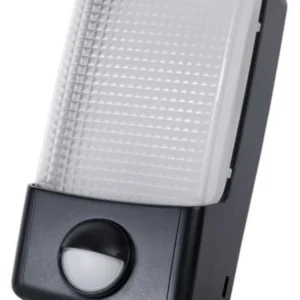 Timeguard Bulkhead LED PIR Energy Saver IP55 6.5W 500Lm Black 140° 10M R