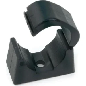 Newlec 20mm PVC Conduit Saddle 2 Part Snap Together Black [Pack=10]