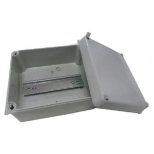 Wiska Junction Box Wib 4/Dr Smooth Sided Enclosure 230X180X88mm Grey Din Rai