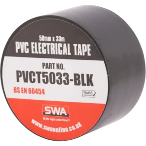 SWA PVC Insulation Tape 50mm X 33m Black