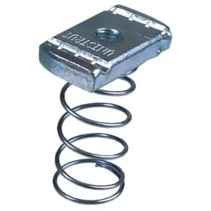 Unistrut Channel Nut Long Spring M6 Steel Hot Dipped Galvanised [Pack=100]