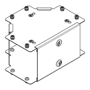 Legrand Tee 1 Comp Outside Lid Gusset 75X75mm Steel Pre-Galvanised IP30