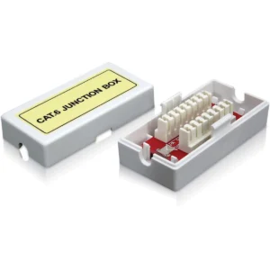 Newlec Data Cable Junction Box IDC Terminal In-Line CAT6 Certified White