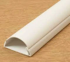 D-Line Trunking 1/2 Round Maxi Self Adhesive 50 x 25mm x 3m White