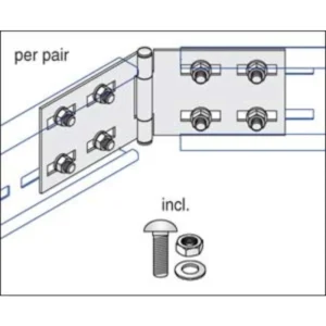 Unistrut Coupler Horizontal For Cable Ladder U12 Steel Hot Dipped Galvanised F