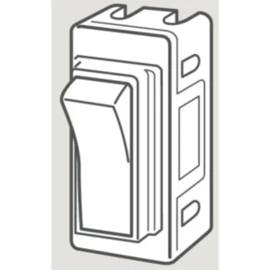 Wandsworth Switch Interior 1 Gang 2 Way Rocker 20A 250V Satin Chrome