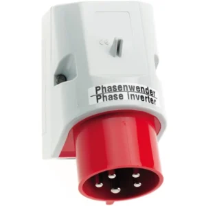CEENorm Appliance Inlet Phase Inverter 3P+N+E IP44 32A 415V Red