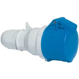 CEENorm Connector Cable Gland 3P+E IP44 16A 240V Blue