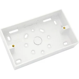 Newlec Distribution And Outlet Box Surface Type Twin Gang Height 32 Mm White