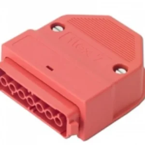 flex7 Red 7-Pole Single Socket Outlet