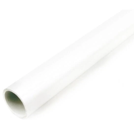 Newlec 20mm PVC Conduit Round Light Gauge 3m Length PVC White - Image 2