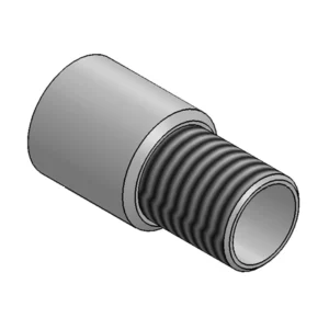 Metpro M20 Female x 3/4" Male Steel Galvanised Imperial to Metric Adaptor