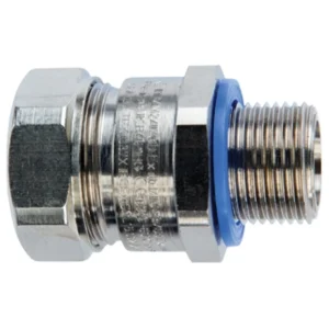 Flexicon Connector Ex D Flmprf Barr Gland 20mm Brass Nickel Plated For Use W