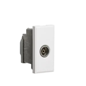 Knightsbridge MLA Screened TV Outlet 25 x 50mm - White