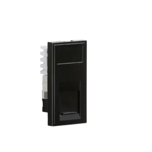 Knightsbridge MLA UTP CAT5E RJ45 Outlet Module 25 x 50mm - Black