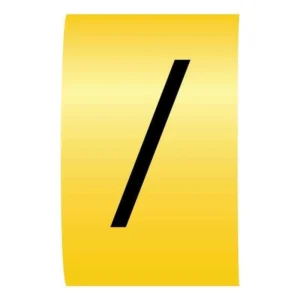 Cablecraft / Forward Slash Black On Yellow K-Type Cable Marker On Reels 4.2-7.0mm Dia