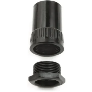 Newlec 25mm PVC Conduit Female Adaptor Black C/W Bush [Pack=10]