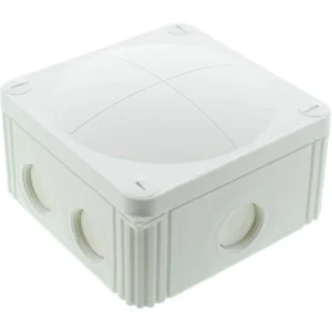 Wiska Junction Box Combi 607/Empty 110X110X66mm White Polypropylene IP66