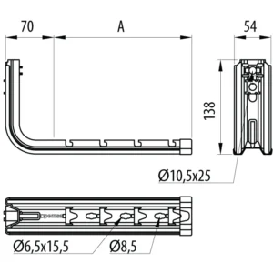 Pemsa Omega Bracket Univ 100mm