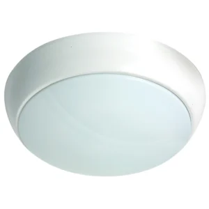 NVC Lighting Portland 18W LED IP54 White Opal M3 Lithium 840-850