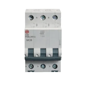 Wylex 50A Three Pole MCB C Curve 10kA