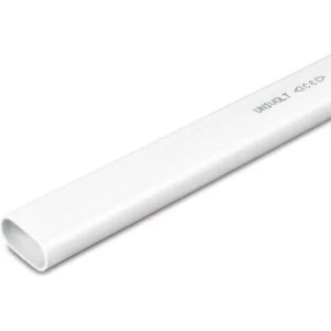 Newlec 20mm Conduit Oval 3m Length PVC White