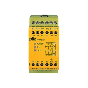 Pilz Relay Emergency Stop 3N/O 1N/C 110Vac 24Vdc