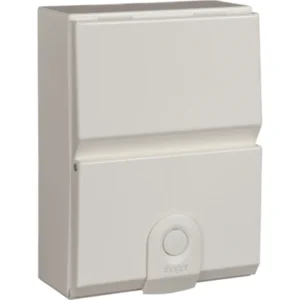 Hager Enclosure 4 Module Din Rail White Steel