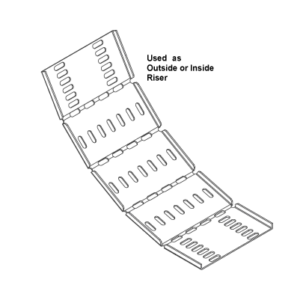 Unistrut D Cable Tray Medium Duty Riser Adjustable 450mm Pregalvanised Steel