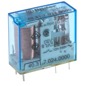 Finder Relay Miniature PCB 1P Co 3.5mm Pin 10A 24V DC