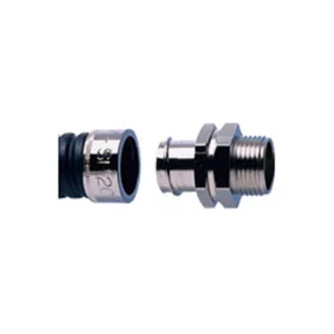 Adaptaflex Connector Type A Male IP54 M63 Brass Nickel Plated IP54