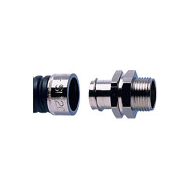 Adaptaflex Connector Type A Male IP54 M63 Brass Nickel Plated IP54 - Image 2