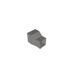 Unistrut Cable Trunking Reducer 150mm x 150mm To 75mm x 75mm Pregalvanised Steel + Lid