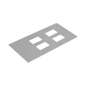 Marshall-Tufflex Data/Voice Plate 3-Compartment 4 X RJ45 Grey