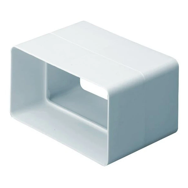 National Ventilation Connector Flat Channel Supertube 125 204X60mm - Image 2