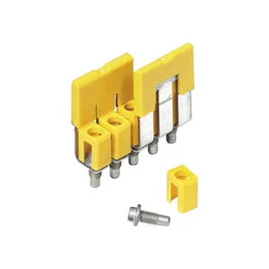 Weidmuller W-Series Klippon 3-Pole WQV10 Cross-Connector Yellow