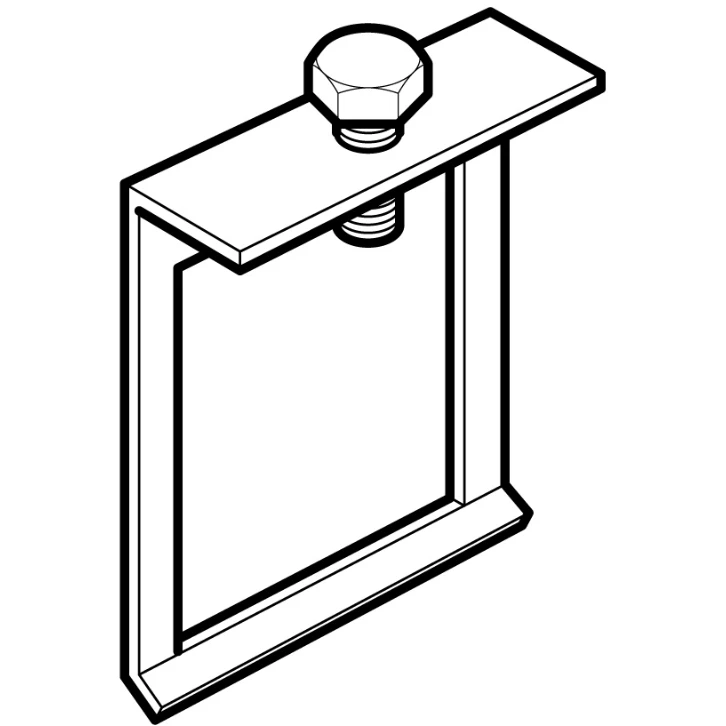 Legrand Salamandre Pre-Galvanised Steel Lighting Trunking Girder Clamp - Image 3