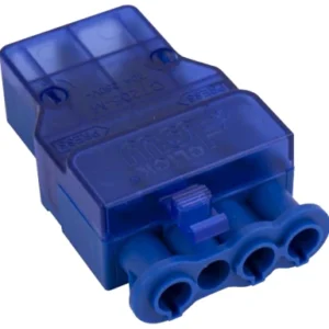 Click Scolmore Connector 4 Pole Flow Male Fast-Fit 20A 250V