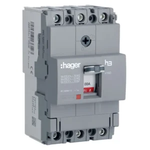 Hager MCCB Fixed Thermal/Fixed Magnetic Triple Pole 100A 18Ka 220/415V