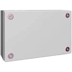Newlec Junction Box Weatherproof RAL7035 300 x 200 x 120mm Light Grey Steel IP66