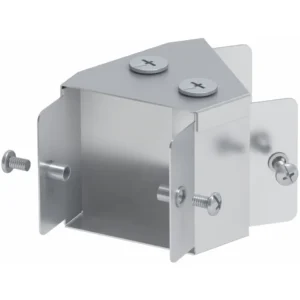 Metpro 75 x 75mm Galv Trunking 45 Deg Bend Top Cover