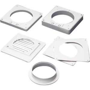 Newlec Window Extract Fan Venting Kit White For 100mm Fans