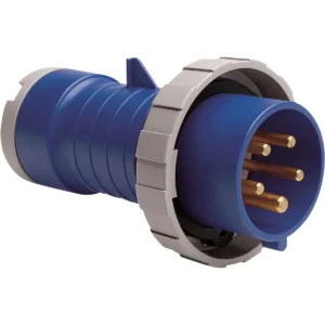 MK Electric Plug Double Pole+Earth IP67 16A 230V Blue