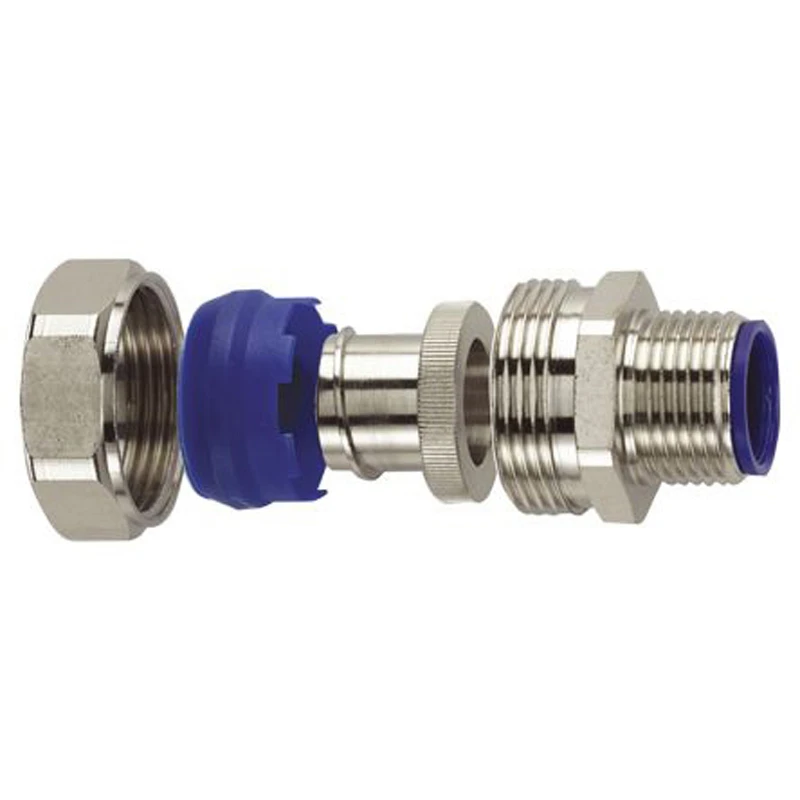 Flexicon Connector External Liquid Tight Metric Thread 20mm Brass
