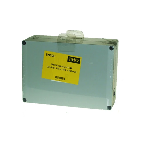 IMO ALPHA Unibox Enclosure ABS DIN Rail 175 x 250 x 100mm Light Grey