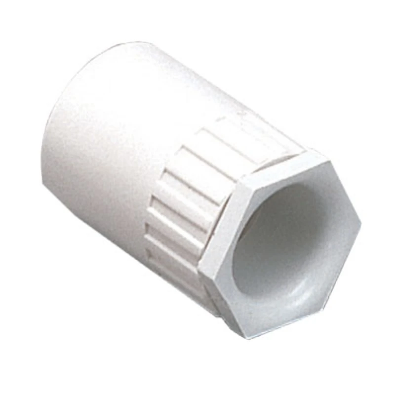 MK Electric Adaptor Fem Thread 20mm White PVC-U Pln Push-In With Male Bush - Image 2