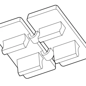 Cembre 4.2X9mm White Polycarbonate Terminal Marker For Wago Top Job