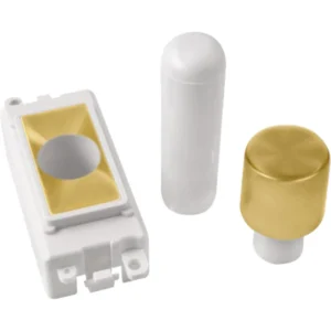Click Scolmore Satin Brass 1 Module Dimmer Mounting Kit